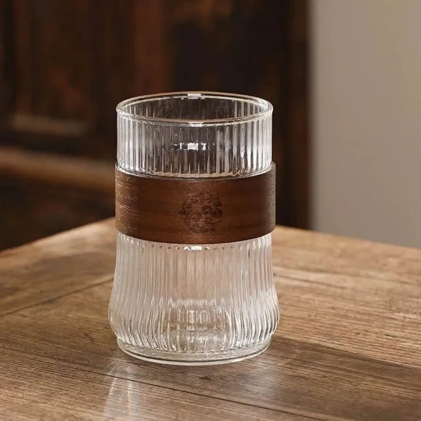 Top Wooden Strip Glass